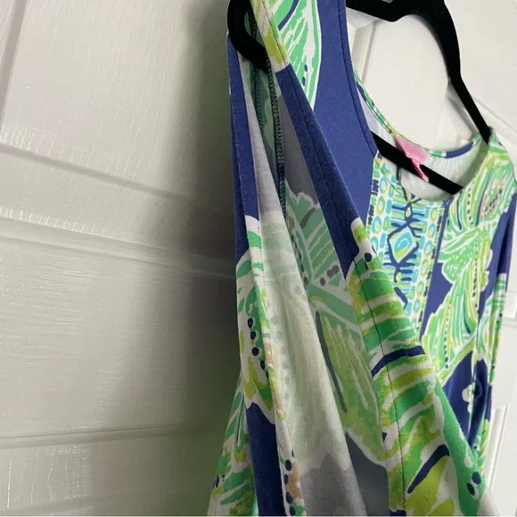 Lilly Pulitzer Ophelia Dress Blue Green - Picture 5 of 7